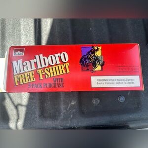 BRAND NEW VINTAGE MARLBORO White Tee with Red Logo, Cinco De Mayo ‘95